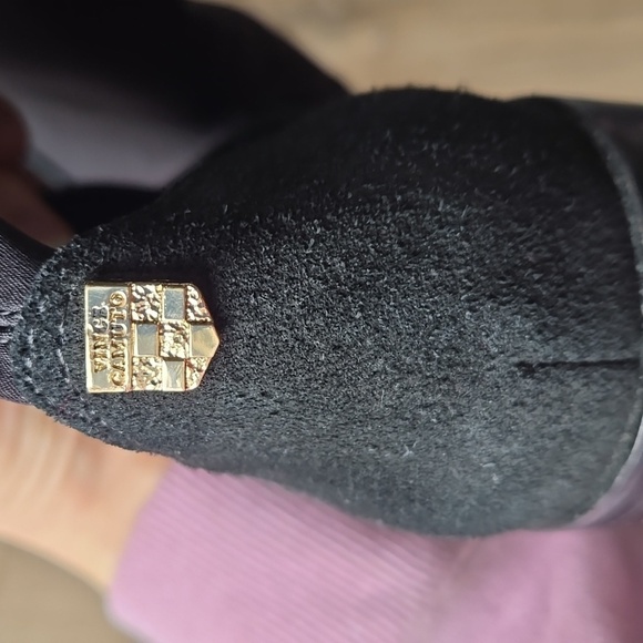 Vince Camuto Black Frances Knee High Heeled Boots - Picture 3 of 7